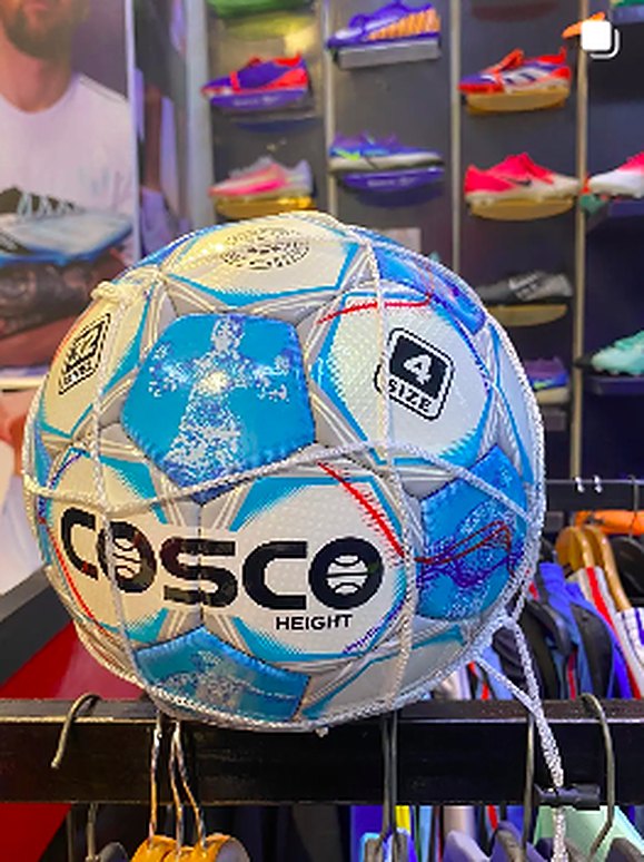 Blue and white football (size 4)