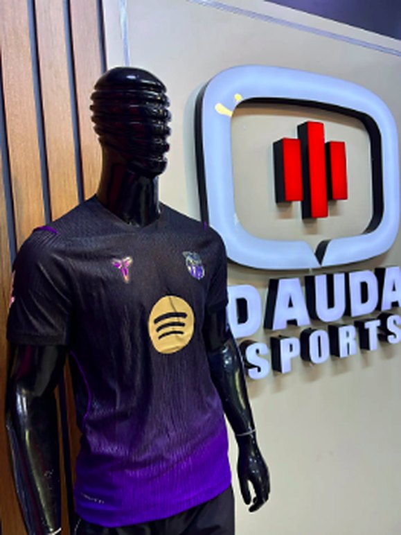 Barcelona black and purple jersey