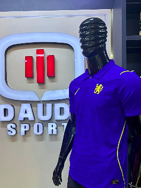 Blue polo jersey