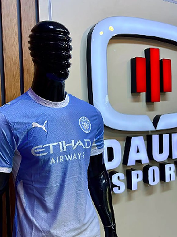 Manchester City light-blue jersey
