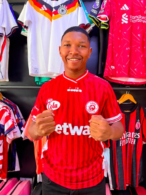 Red club jersey