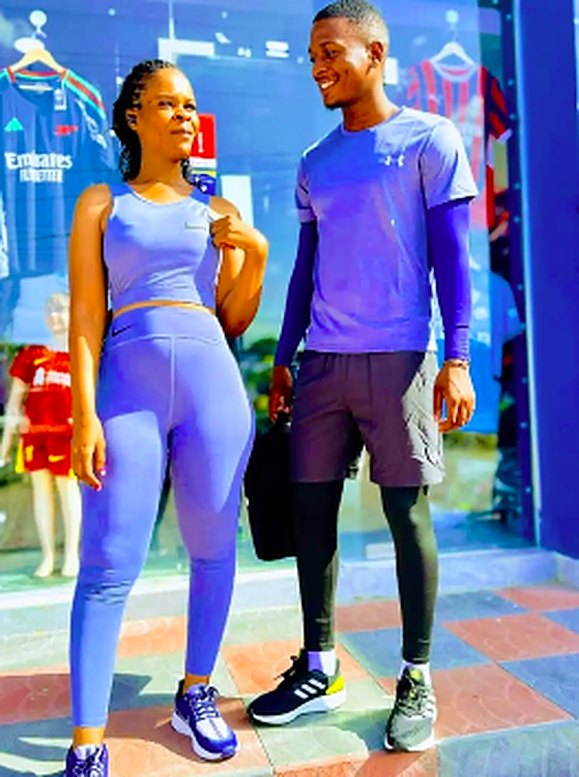 Women's purple activewear set